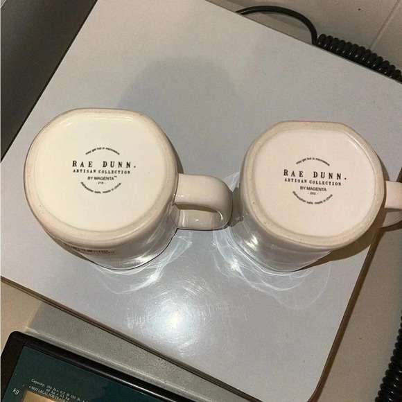 Rae Dunn 2 Count Coffee/Tea Mug Cup MINE YOURS VALENTINE’S DAY - Picture 2 of 2